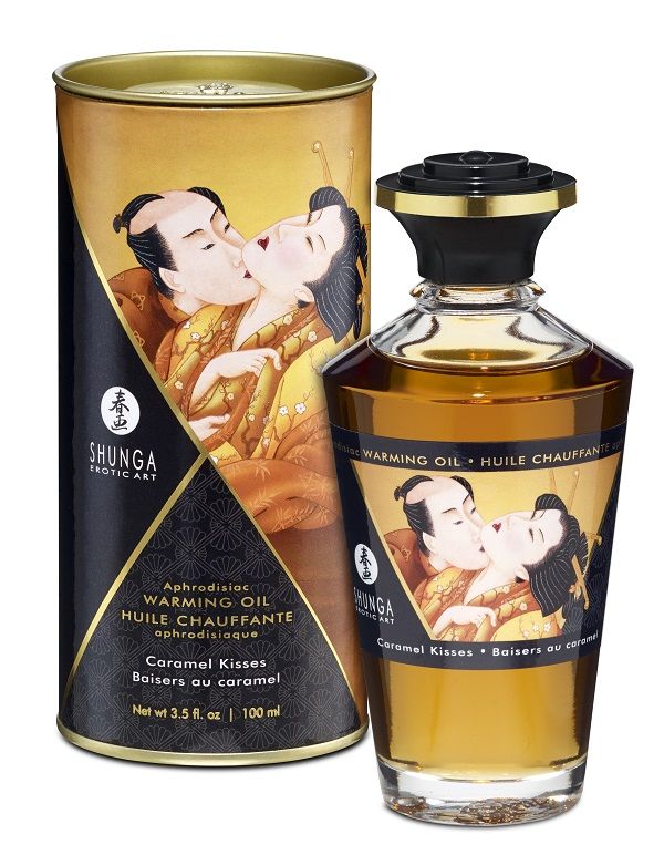 Массажное интимное масло с ароматом карамели - 100 мл. Shunga 2215 - цена 