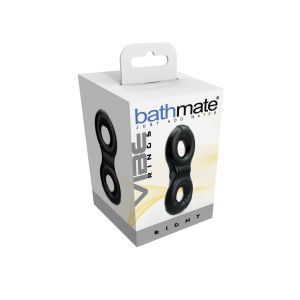 Чёрное эрекционное виброкольцо Eight Bathmate BM-CR-EG - цена 