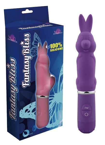 Фиолетовый вибростимулятор в форме кролика 10 Function Rabbit - 19 см. Howells 88001-purple - цена 
