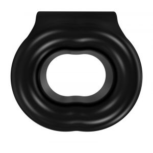 Чёрное эрекционное виброкольцо Stretch Bathmate BM-CR-ST - цена 