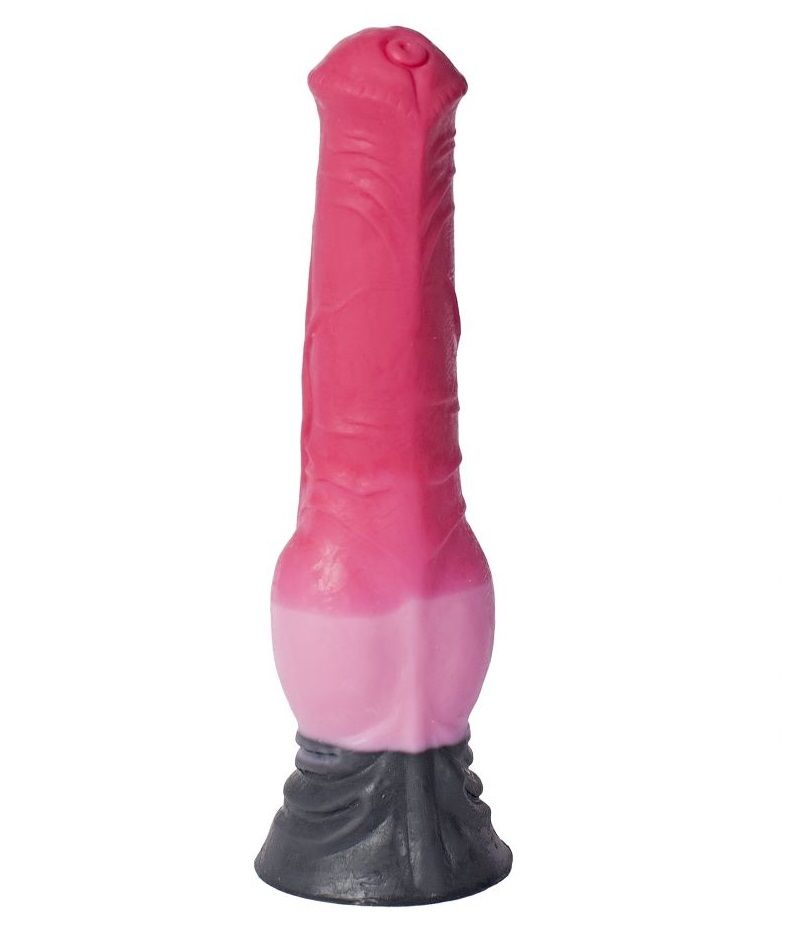 Розовый фаллоимитатор  Пони  - 24,5 см. Erasexa zoo52 - цена 