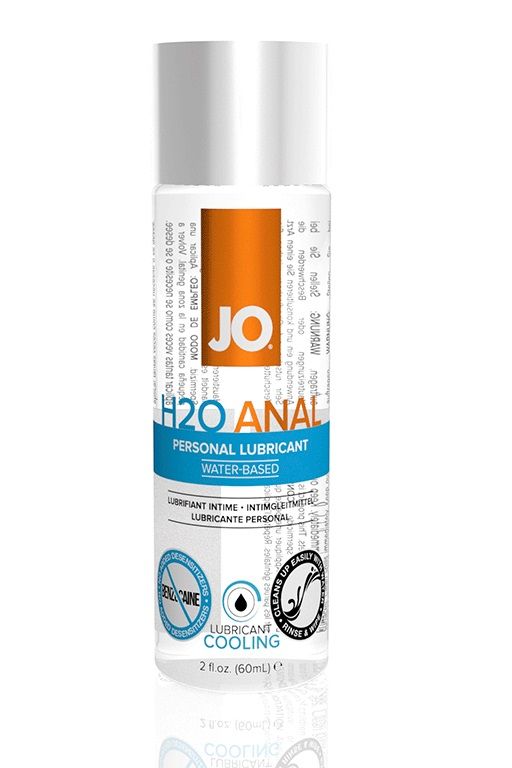Анальный охлаждающий и обезболивающий лубрикант на водной основе JO Anal H2O COOLING - 60 мл. System JO JO40210 - цена 