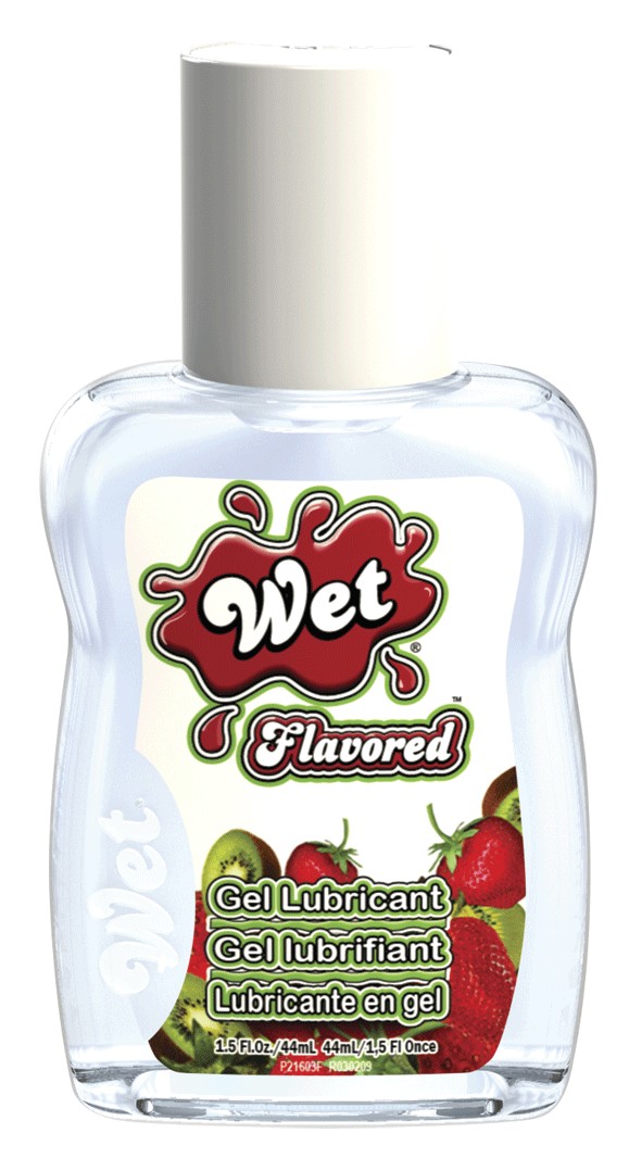 Лубрикант Wet Flavored Kiwi Strawberry с ароматом киви и клубники - 44 мл. Wet International Inc. 21603 - цена 