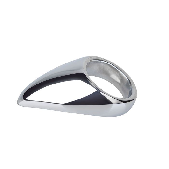 Эрекционное кольцо с металлическим языком Teadrop (размер L) Erotic Fantasy EF-HM-026 - цена 