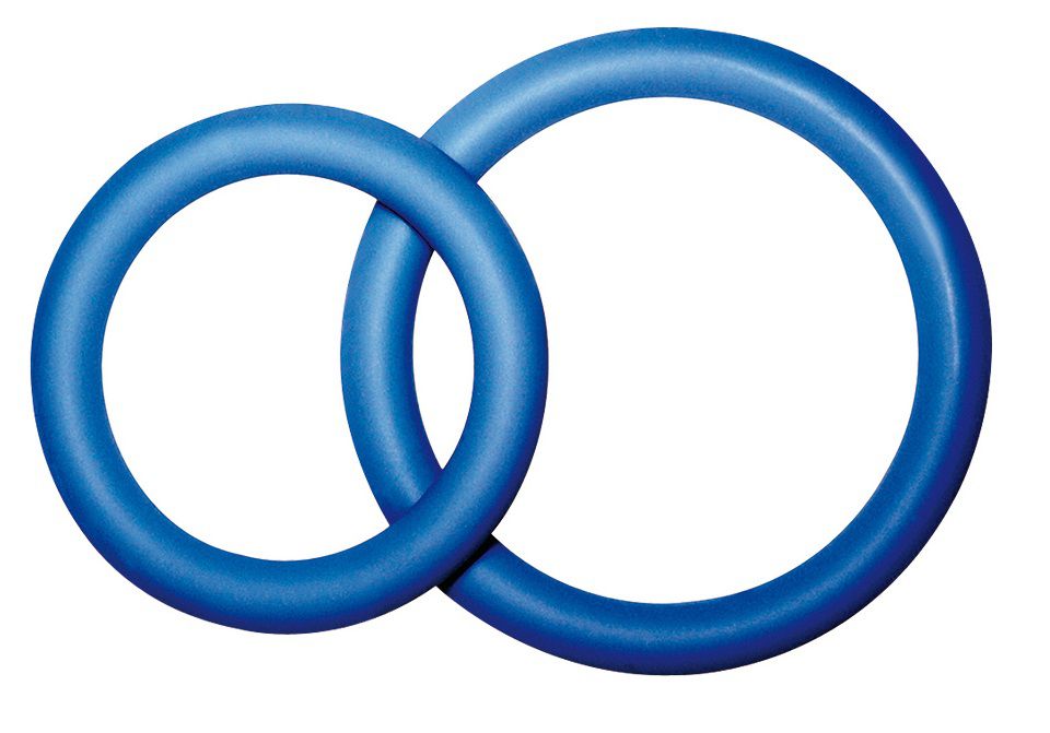 Комплект из двух синих эрекционных колец разного размера PROTENZduo  Joy Division 15632 - цена 