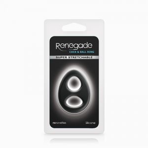 Эрекционное кольцо с двумя отверстиями Renegade Romeo Soft Ring NS Novelties NSN-1113-13 - цена 