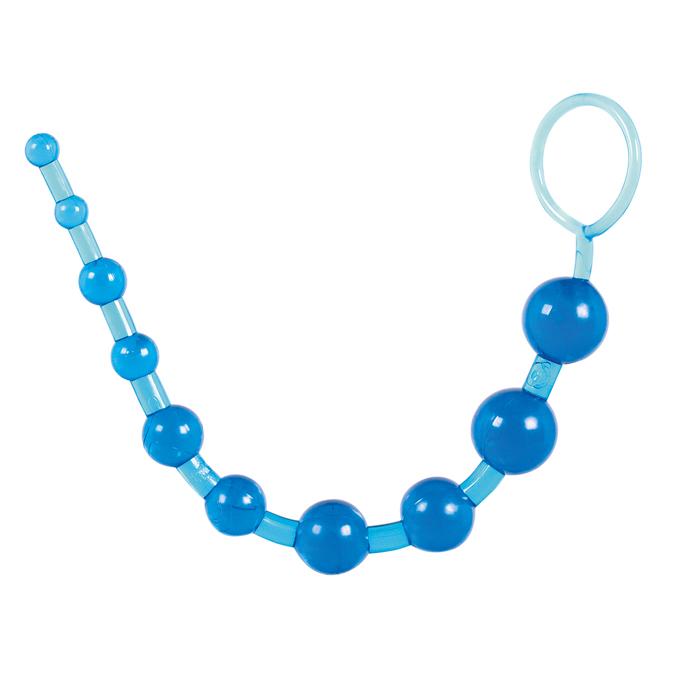 Голубая анальная цепочка Thai Beads Toy Joy 3006009257 - цена 