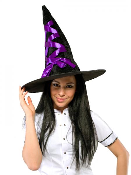 Шляпа ведьмы фиолетовая Le Frivole N02419 - цена 
