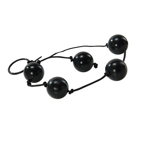 Чёрные анальные шарики JAMMY JELLY ANAL LOVE BALLS Toyz4lovers T4L-00801301 - цена 