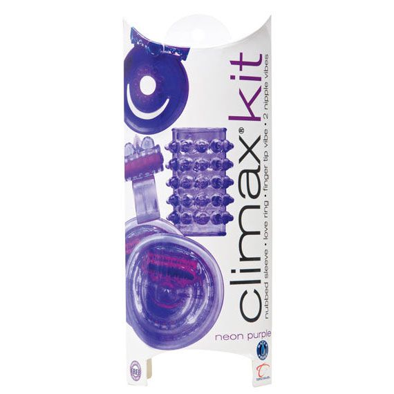 Набор фиолетовых насадок Climax Kit Neon Purple Topco Sales 1048004 - цена 