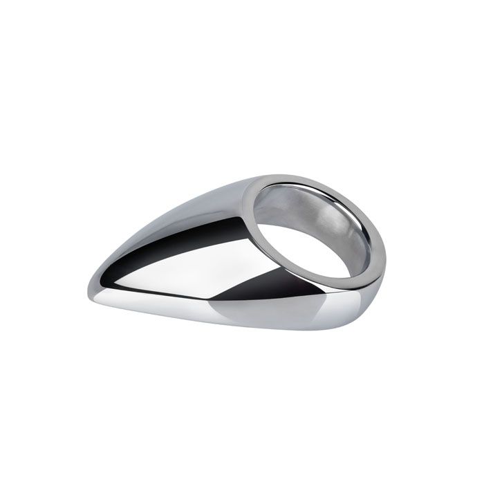 Эрекционное кольцо с металлическим языком Teadrop (размер S) Erotic Fantasy EF-HM-024 - цена 