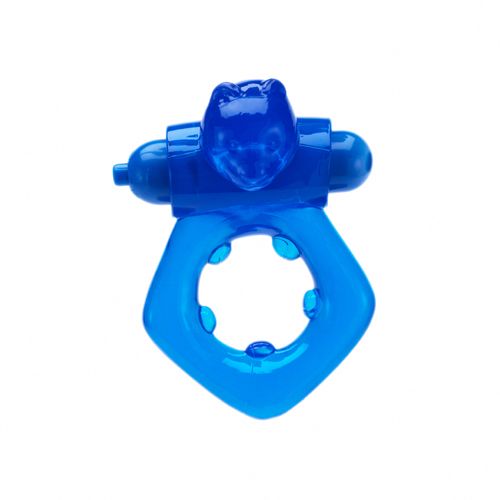 Синее кольцо с мишкой Buzzing Bear Hustler H21315-10002 - цена 