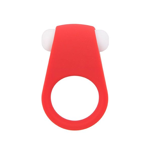 Красное эрекционное кольцо LIT-UP SILICONE STIMU RING 4 Dream Toys 21161 - цена 