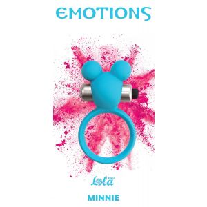 Голубое эрекционное виброколечко Emotions Minnie Breeze Lola toys 4005-03Lola - цена 