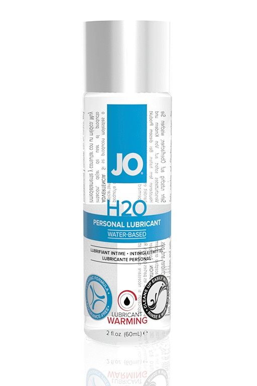 Возбуждающий лубрикант на водной основе JO Personal Lubricant H2O Warming - 60 мл. System JO JO40080 - цена 