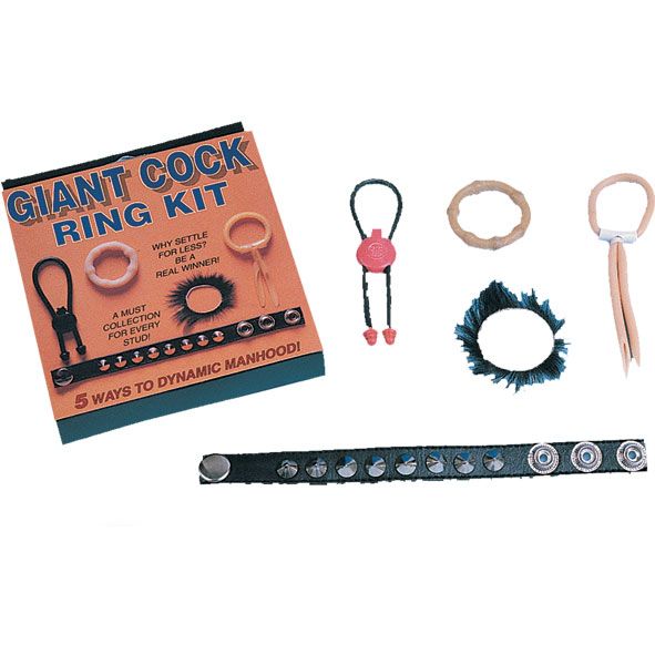 Набор из 5 эрекционных колец и лассо Giant Cock Ring Kit Tonga 170051 - цена 