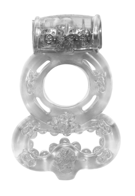 Прозрачное эрекционное кольцо Rings Treadle с подхватом Lola toys 0114-60Lola - цена 