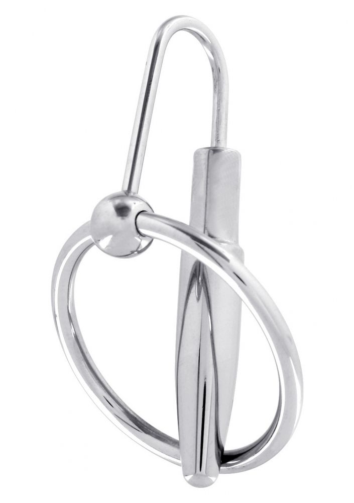 Эрекционное кольцо с катетером Penisplug W Glansring  Steel Power Tools 3000010327 - цена 