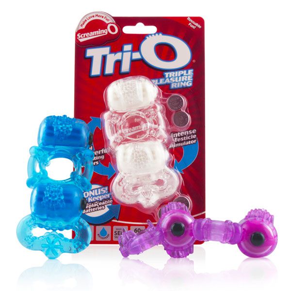 Кольцо с двумя виброэлементами Trio Screaming O TRIO110 - цена 