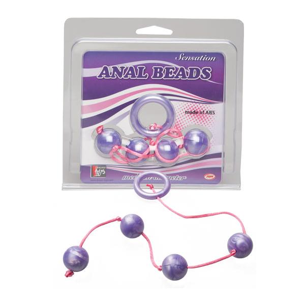Фиолетовые анальные шарики GOOD VIBES ANAL BEADS MEDIUM Dream Toys 20050 - цена 