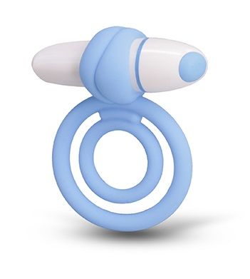 Голубое эрекционное кольцо Lollipop Seven Creations 51041 - цена 