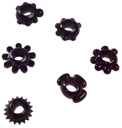 Чёрное эрекционное кольцо Joy Rings Black Magic Toy Joy 3006009017-1 - цена 