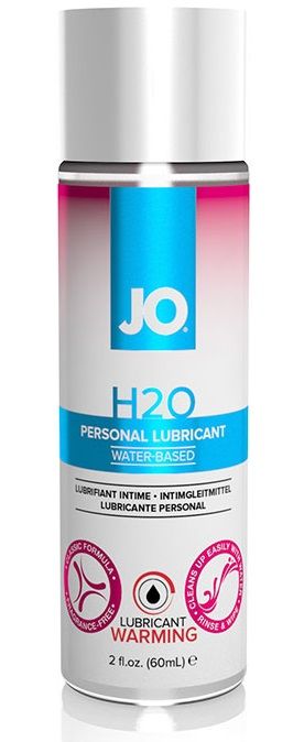Женский возбуждающий лубрикант на водной основе JO H2O FOR WOMEN WARMING - 60 мл. System JO JO40061 - цена 