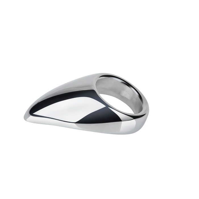 Эрекционное кольцо с металлическим языком Teadrop (размер M) Erotic Fantasy EF-HM-025 - цена 