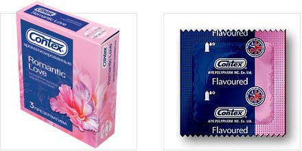 Презервативы с ароматом CONTEX Romantic - 3 шт. Contex Contex Romantic №3 - цена 