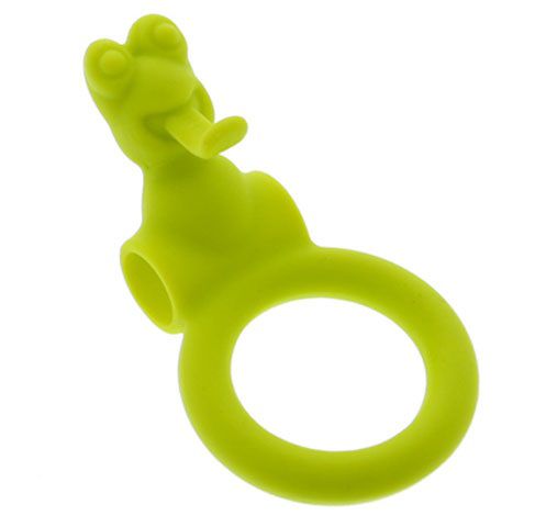 Зелёное эрекционное кольцо с вибрацией NEON FROGGY STYLE VIBRATING RING Dream Toys 20925 - цена 