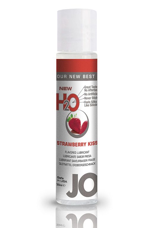 Ароматизированный лубрикант JO Flavored Strawberry Kiss - 30 мл. System JO JO30118 old - цена 