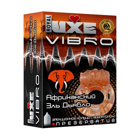 Эрекционное виброкольцо Luxe VIBRO  Африканский Эль Дьябло  Luxe Luxe VIBRO  Африканский Эль Дьябло  - цена 