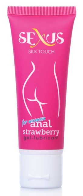 Анальный гель для женщин с ароматом клубники Silk Touch Strawberry Anal - 50 мл.  817006 - цена 