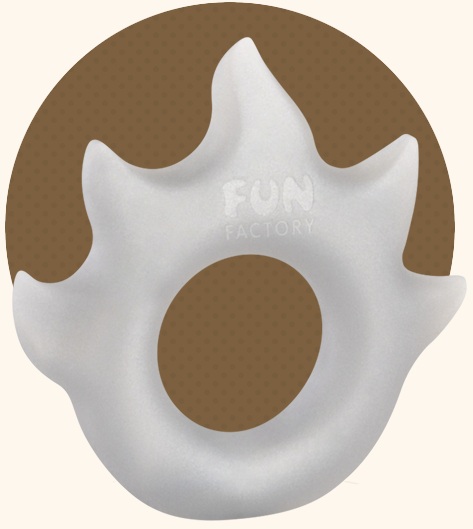 Белое эрекционное кольцо Flame Fun Factory 51319 - цена 