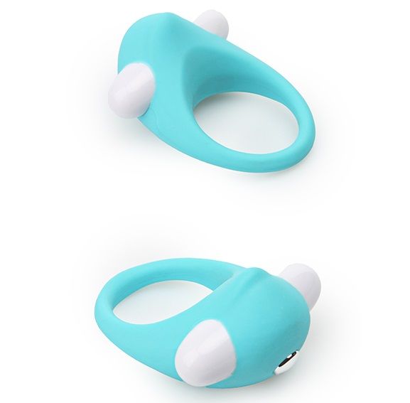 Голубое эрекционное кольцо LIT-UP SILICONE STIMU RING 6 Dream Toys 21237 - цена 