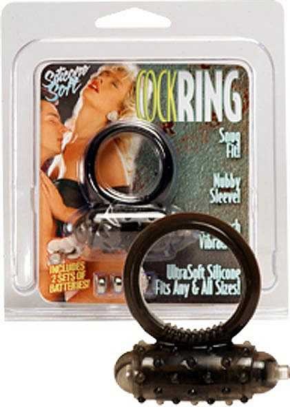 Эрекционное кольцо с вибрацией MINI VIBRATNG COCKRING BLACK Seven Creations OLD8214-3000007480 - цена 