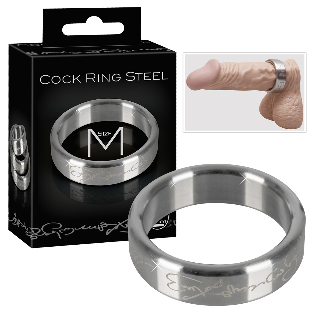 Эрекционное кольцо из стали Cock Ring Steel M Orion 0510661 - цена 