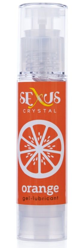 Увлажняющая гель-смазка с ароматом апельсина Crystal Orange -  60 мл.  817021 - цена 