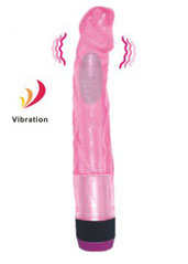Вибромассажер рельефный розового цвета - 22,5 см. Baile BW-001081-0101S с доставкой 