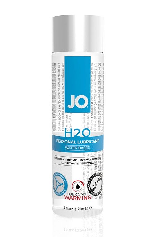 Возбуждающий лубрикант на водной основе JO Personal Lubricant H2O Warming - 120 мл. System JO JO40079 - цена 