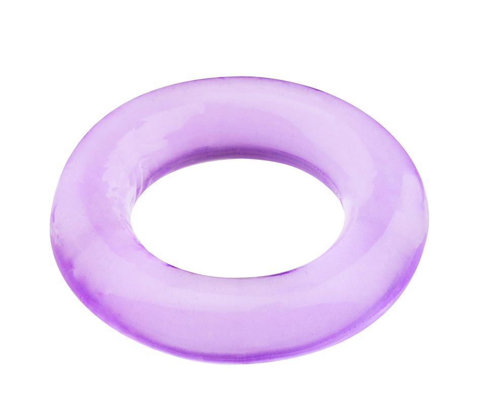 Фиолетовое эрекционное кольцо BASICX TPR COCKRING PURPLE 1INCH Dream Toys 20670 - цена 