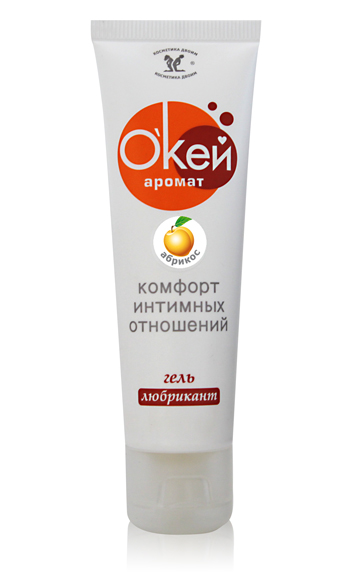 Гель-лубрикант  Окей  с ароматом абрикоса - 50 гр. Биоритм LB-20006 - цена 