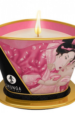 Массажная свеча Rose Petals с ароматом розы - 170 мл. Shunga 4500 с доставкой 