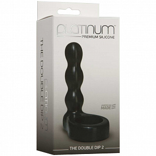       Platinum Premium Silicone - The Double Dip 2 - Black Doc Johnson 0108-12-CD -  3 494 .