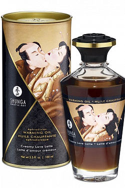 Массажное интимное масло с ароматом сливочного латте - 100 мл. Shunga 2214 с доставкой 