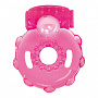 Розовое эрекционное виброкольцо VIBRATING COCK RING OUT OF MIND Toyz4lovers T4L-00801238 - цена 