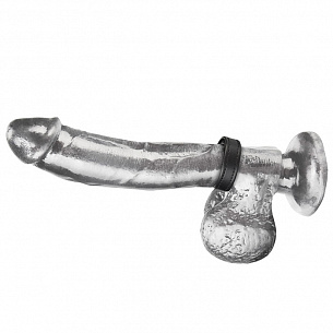 Кольцо на пенис из искусственной кожи на липучке VELCRO COCK RING - 5 см. BlueLine BLM1706 - цена 