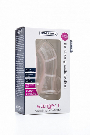 Телесная сбруя на пенис Stinger I Skin  Shots Media BV SHT224SKN - цена 