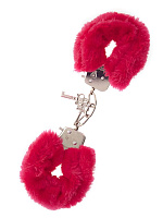       METAL HANDCUFF WITH PLUSH RED Dream Toys 160028   
