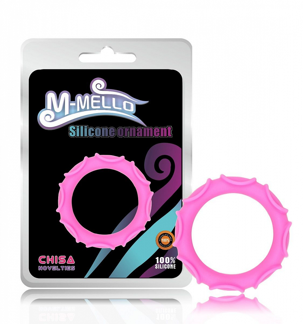 Розовое эрекционное кольцо из силикона Octopus Ring Chisa CN-150326874 - цена 